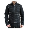 Military Parade Jacket Tunic Rock Black Steampunk Jacket 